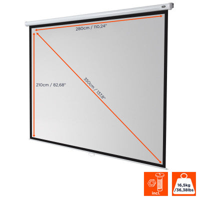 celexon - 1090254 - Manual Economy screen, 280 x 210 cm, 4:3