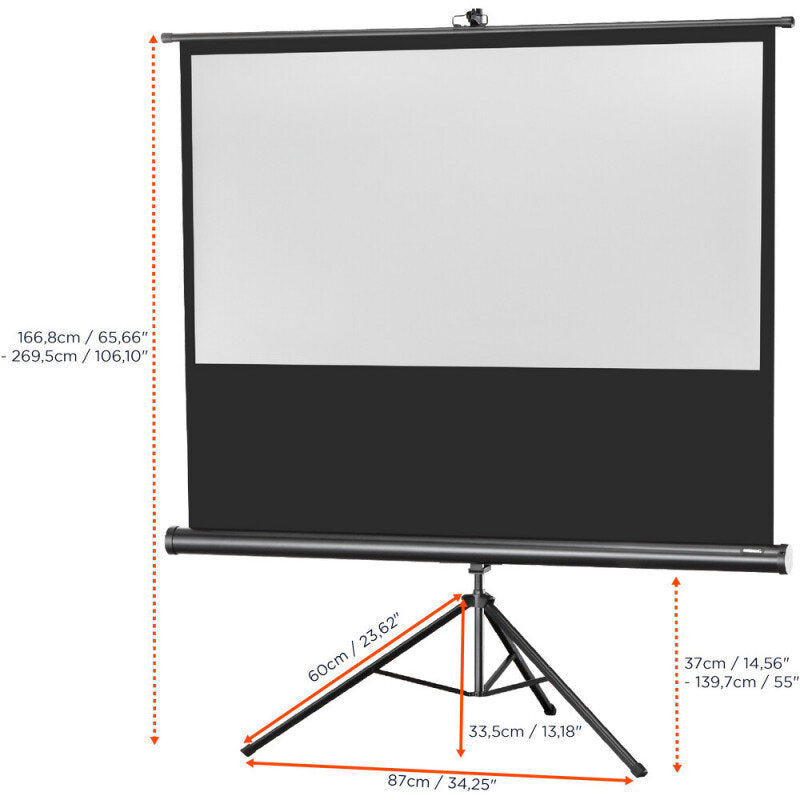 celexon - 1090259 - Tripod Economy screen, 133 x 75 cm, 16:9 aspect ratio