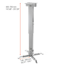 celexon - 1090154 - Universal ceiling mount 40 to 70 cm of drop from ceiling - white