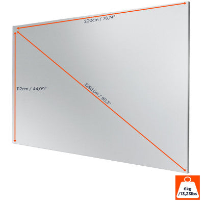 celexon - 1091607 - Expert PureWhite Fixed Frame screen, 200 x 112 cm, 16:9