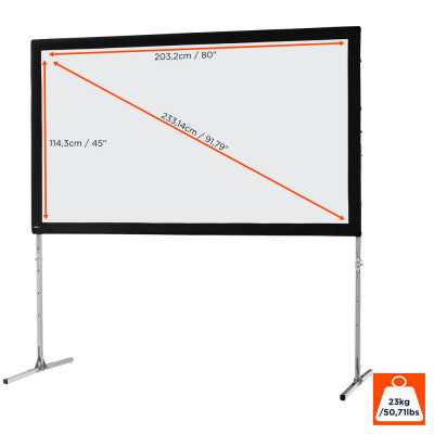 celexon - 1090329 - Mobile Expert Folding Frame screen, front projection, 203 x 114 cm, 16:9