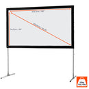 celexon - Mobile Expert Folding Frame screen, front projection, 203 x 114 cm, 16:9