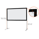 celexon - Mobile Expert Folding Frame screen, front projection, 203 x 114 cm, 16:9