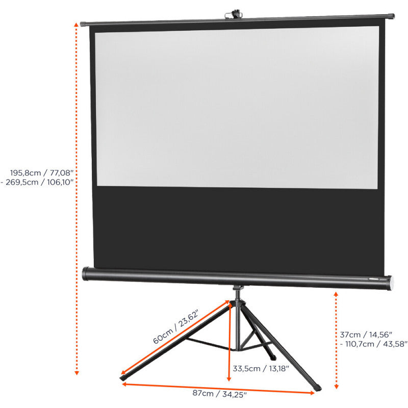 celexon - 1090261 - Tripod Economy screen, 184 x 104 cm, 16:9