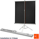 celexon - 1090271 - Tripod Economy screen, 219 x 219 cm, 1:1, white