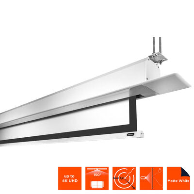 celexon - Professional Plus ceiling recessed electric screen, 180 x 180 cm, 1:1
