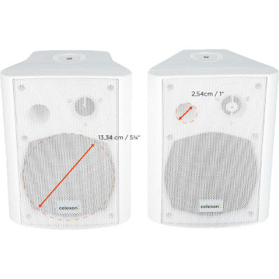 celexon - 1000003391 - Active speaker set 2-way 525 - white