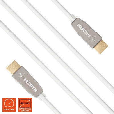 celexon - 1000004850 - UHD Optical Fibre HDMI 2.0b Active Cable - 20 m, white