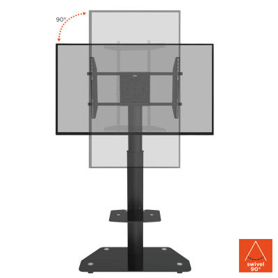 1000009354 - Professional Portrait height adjustable display trolley for 32-70 inch monitors