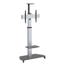 1000009355 - Height adjustable display trolley for 32-70 inch monitors - silver