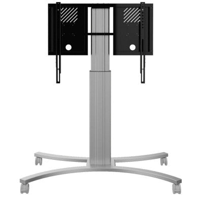 1000013105 - Expert Electrically height adjustable display trolley - 50cm- silver - load up to 140 kg