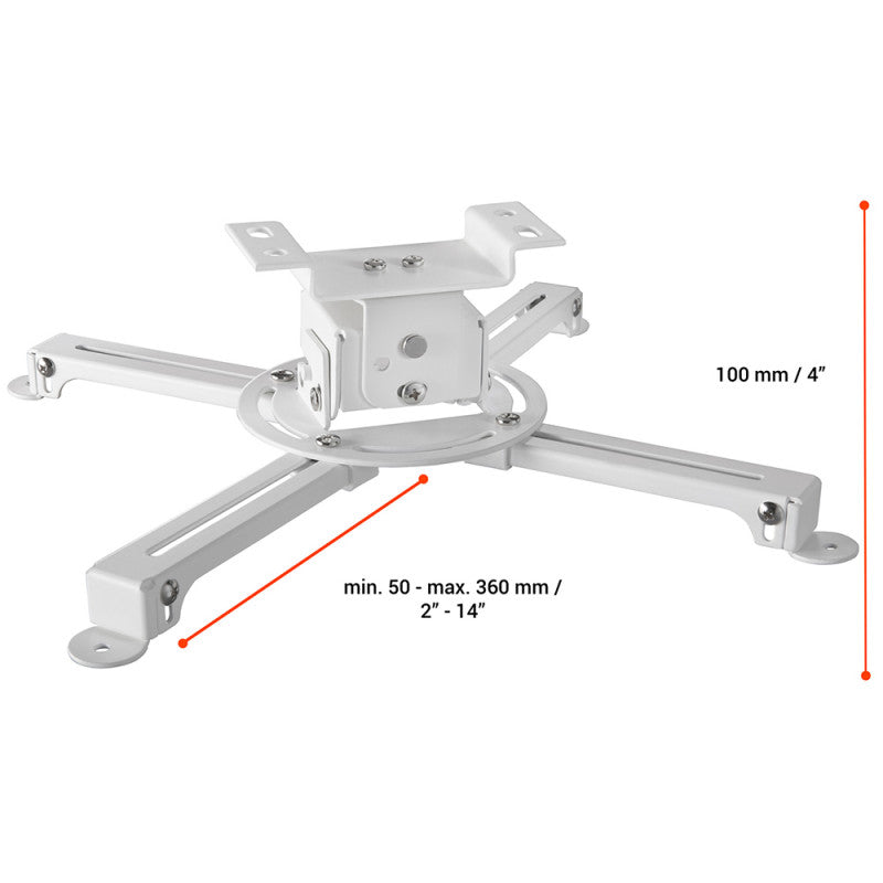 celexon - 1090122 - Universal ceiling mount 10 cm distance to ceiling - white