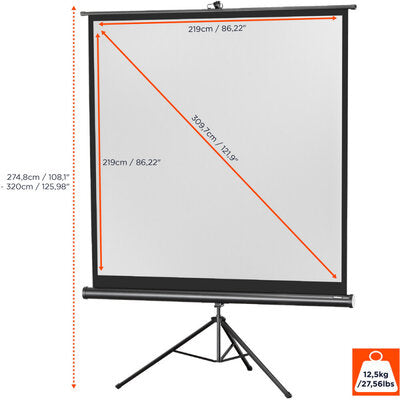 1090017 - Tripod Economy screen, 219 x 219 cm, 1:1