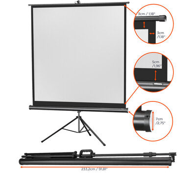 1090017 - Tripod Economy screen, 219 x 219 cm, 1:1