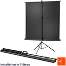celexon - 1090017 - Tripod Economy screen, 219 x 219 cm, 1:1