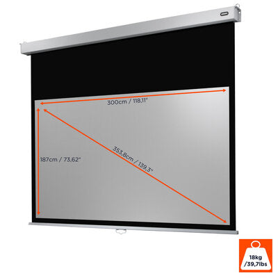 celexon - Manual Professional Plus screen, 300 x 187 cm, 16:10 aspect ratio