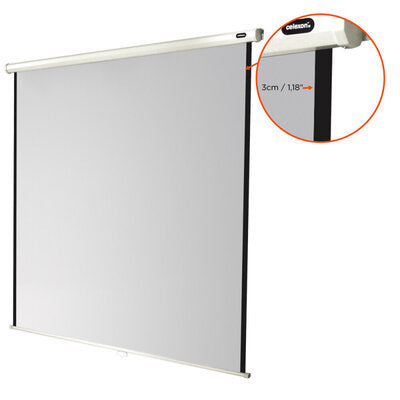celexon - 1090031 - Manual Economy screen, 220 x 220 cm, 1:1 aspect ratio