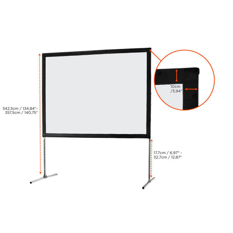 celexon - 1090328 - Mobile Expert folding frame screen, front projection, 406 x 305 cm, 4:3