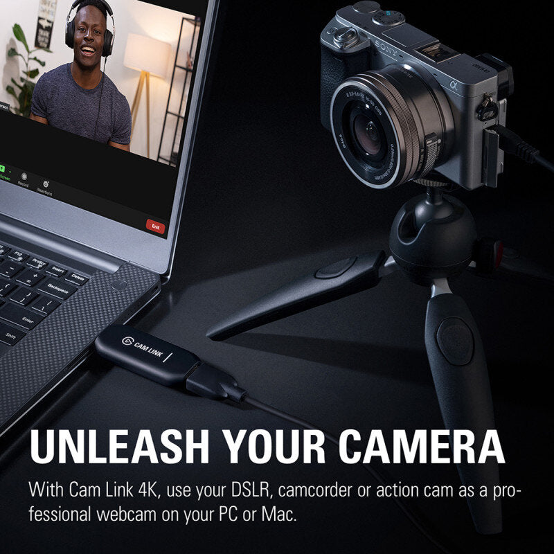 Elgato - Cam Link 4K  - USB device to turn your DSLR, camcorder or action cam into a webcam