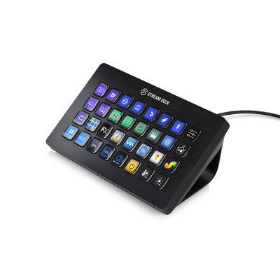 Elgato - Stream Deck XL  - Customisable control pad for live content production, 32 customizable LCD keys, seamlessly integrates with various applications like OBS, Twitch, YouTube, Twitter, etc.