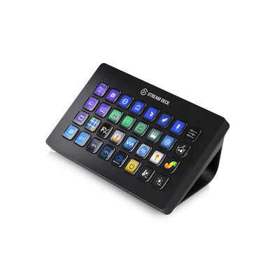 Elgato - Stream Deck XL  - Customisable control pad for live content production, 32 customizable LCD keys, seamlessly integrates with various applications like OBS, Twitch, YouTube, Twitter, etc.