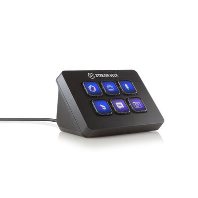 Elgato - Stream Deck mini  - Customisable control pad for live streaming, 6-key programmable external computer keyboard