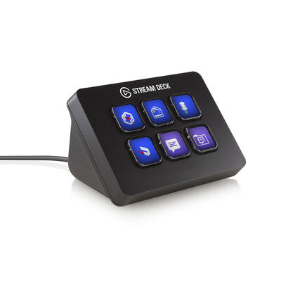 Elgato - Stream Deck mini  - Customisable control pad for live streaming, 6-key programmable external computer keyboard