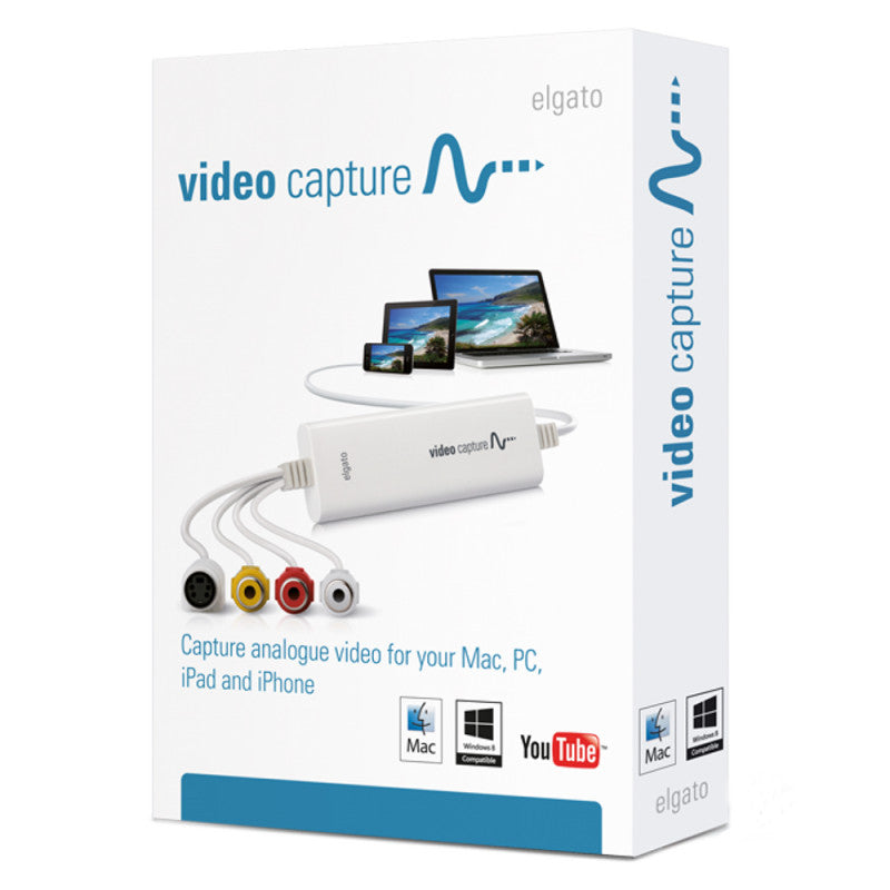 Elgato - Video Capture  - Digitize video from a VCR, camcorder and other analogue video sources for playback on Mac, PC and iPad