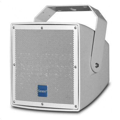 JS-FWT200 - 400 W compact speaker at 100 V, IP56, white color