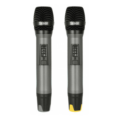 JS-WM18D - Double channel diversity UHF set, two handheld microphones, 30 mW