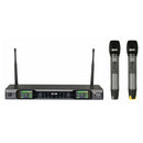 JS-WM18D - Double channel diversity UHF set, two handheld microphones, 30 mW