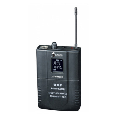 JS-WM18B - UHF bodypack microphone + lavalier microphone compatible JS-WM18, 30 mW