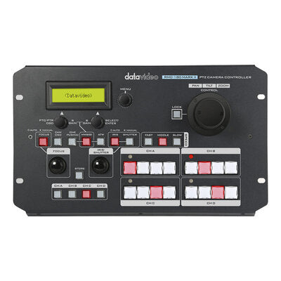 Datavideo - PTZ camera control unit, up to 4 compatible Datavideo PTZs, box cameras or robotic Pan & Tilt mobile heads