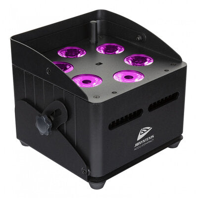 JB Systems - Battery uplighter with 6 x 10 W RGBWA-LEDs, 25° beam angle, battery operated