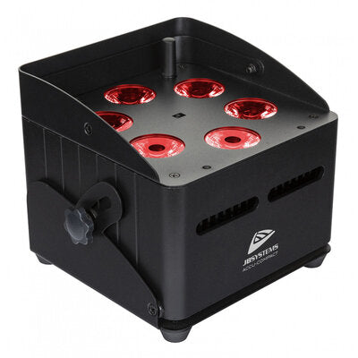 JB Systems - Battery uplighter with 6 x 10 W RGBWA-LEDs, 25° beam angle, battery operated