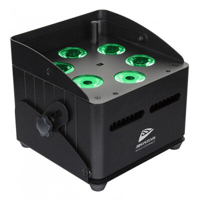 JB Systems - Battery uplighter with 6 x 10 W RGBWA-LEDs, 25° beam angle, battery operated