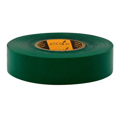 Allcolor - PVC Insulation Tape 590 dark green  - Tough tear proof LD-PVC foil tape, dark green 19 mm