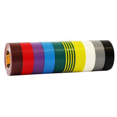 Allcolor - PVC Insulation Tape 590 rainbow tower  - Tough tear proof LD-PVC foil tape, rainbow tower 19 mmx10 m