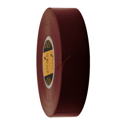 Allcolor - PVC Insulation Tape 592 brown  - Tough tear proof LD-PVC foil tape, brown 19 mm