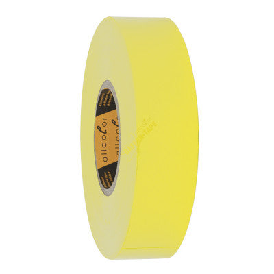 Allcolor - PVC Insulation Tape 592 yellow  - Tough tear proof LD-PVC foil tape, yellow 19 mm