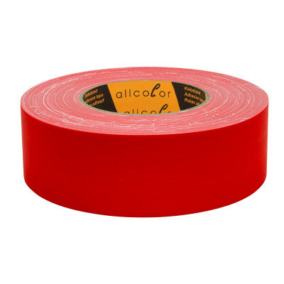 Allcolor - Gaffer Tape matt red  - Matt cloth tape, water resistant, red 50 mm