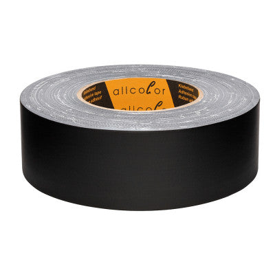 Allcolor - Gaffer Tape matt black  - Matt cloth tape, water resistant, black 50 mm