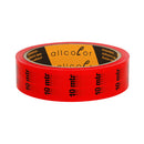 Allcolor - Marker Tape 845 red  - HD-PVC-foil coated tape, red 25 mm, printed text: 10 mtr