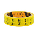 Allcolor - Marker Tape 845 yellow  - HD-PVC-foil coated tape, yellow 25 mm, printed text: 20 mtr
