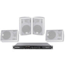 Definitive Audio - PACK INSTALL RESTO WHITE   - INSTALL PACK with 4 x NEF WH + 1 x MEDIA AMP ONE