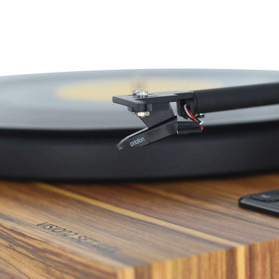 Enova Hifi - Speakers + USB/Bluetooth Hi-Fi turntable with Ortofon OM 5E - wood finish
