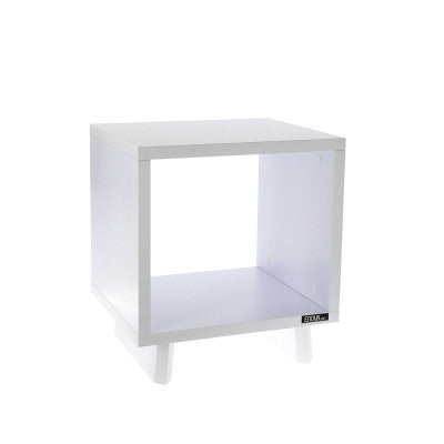 Enova Hifi - VINYL LOVER WH   - White Hi-Fi furniture for turntable and more than a hundred vinyls