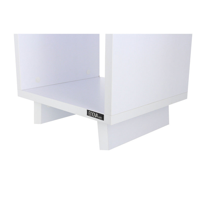 Enova Hifi - VINYL LOVER WH   - White Hi-Fi furniture for turntable and more than a hundred vinyls