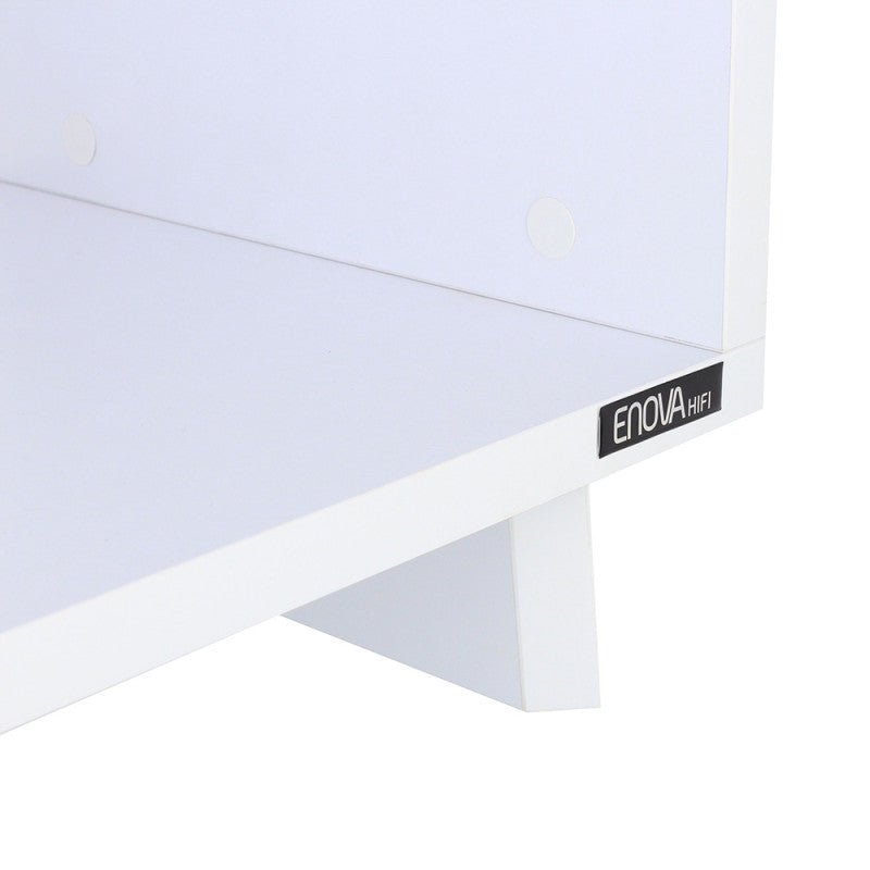 Enova Hifi - VINYL LOVER WH   - White Hi-Fi furniture for turntable and more than a hundred vinyls