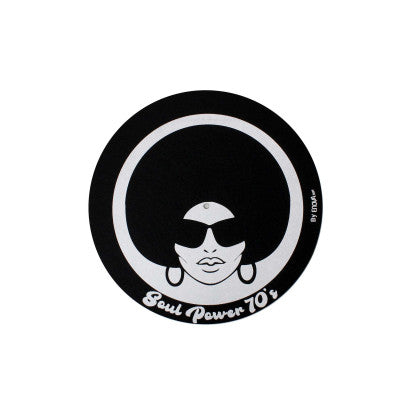 Enova Hifi - FS SP70s WOMAN   - Felt for turntables, 70'S look with an Afro woman cut design